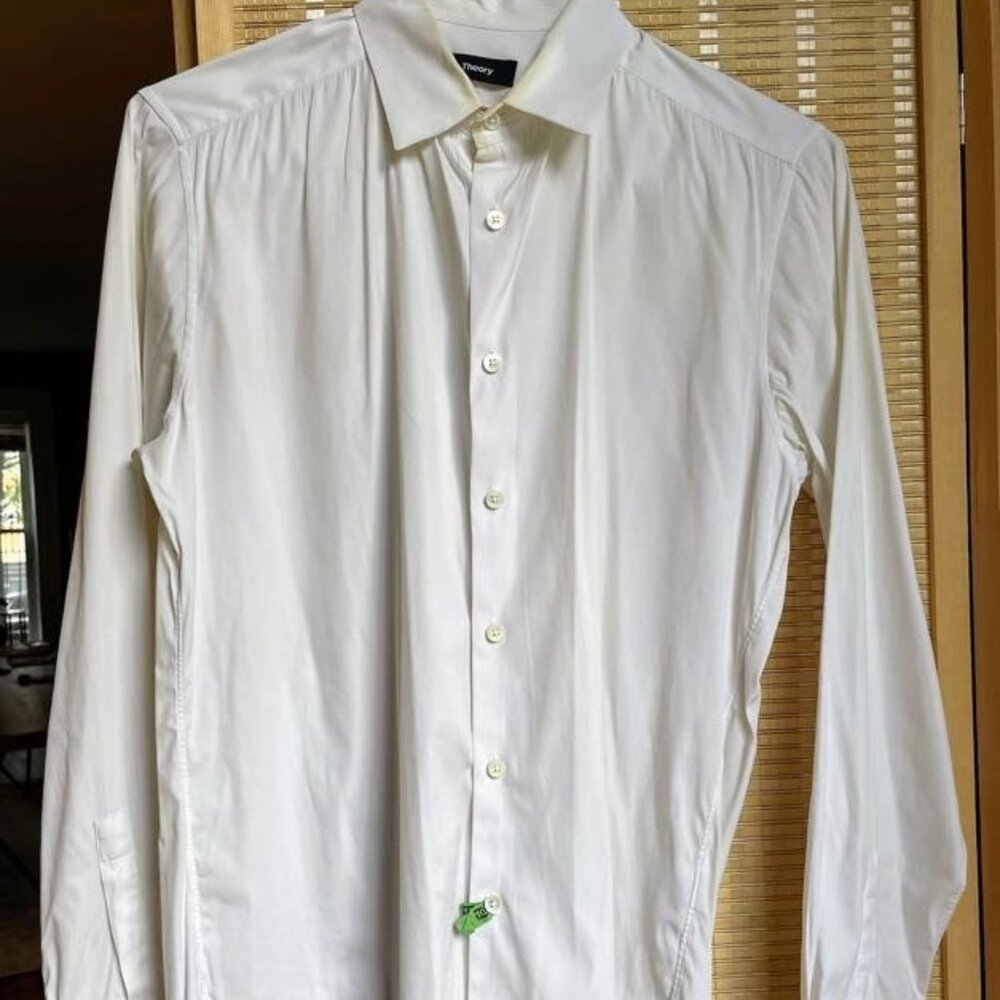 Theory Men’s Dress Shirt in White